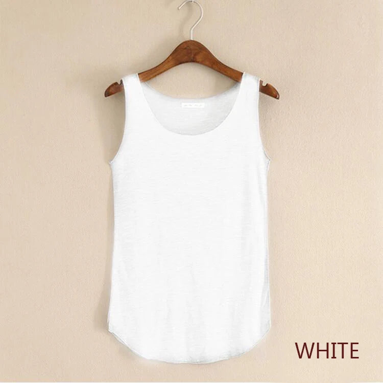 HOT Summer Women Fitness Tank Top – Plus Size Loose Cotton O-Neck Slim Casual T-Shirt 🌿🔥