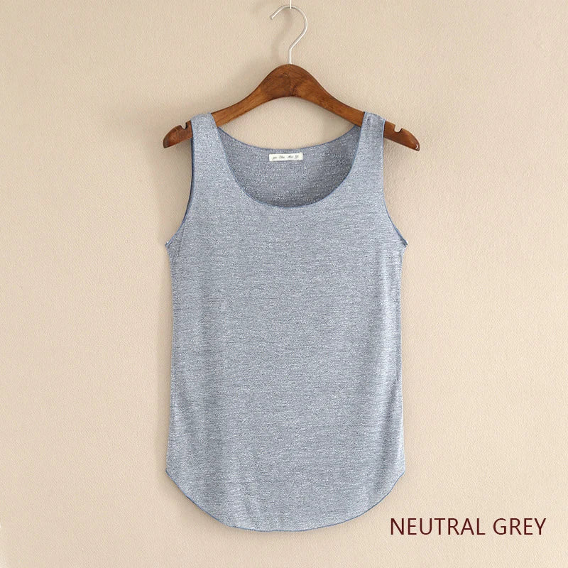 HOT Summer Women Fitness Tank Top – Plus Size Loose Cotton O-Neck Slim Casual T-Shirt 🌿🔥