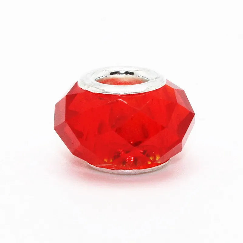 Murano Glass Beads 10 Colors | Silver Core Fashion Pattern Charms Fit Pandora Bracelets – DIY Jewelry Making