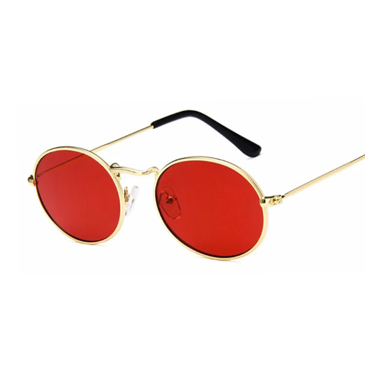 Small Oval Mirror Sunglasses for Women – Pink Luxury Brand Designer Eyewear Shades | Alloy Black Sun Glasses Female UV400