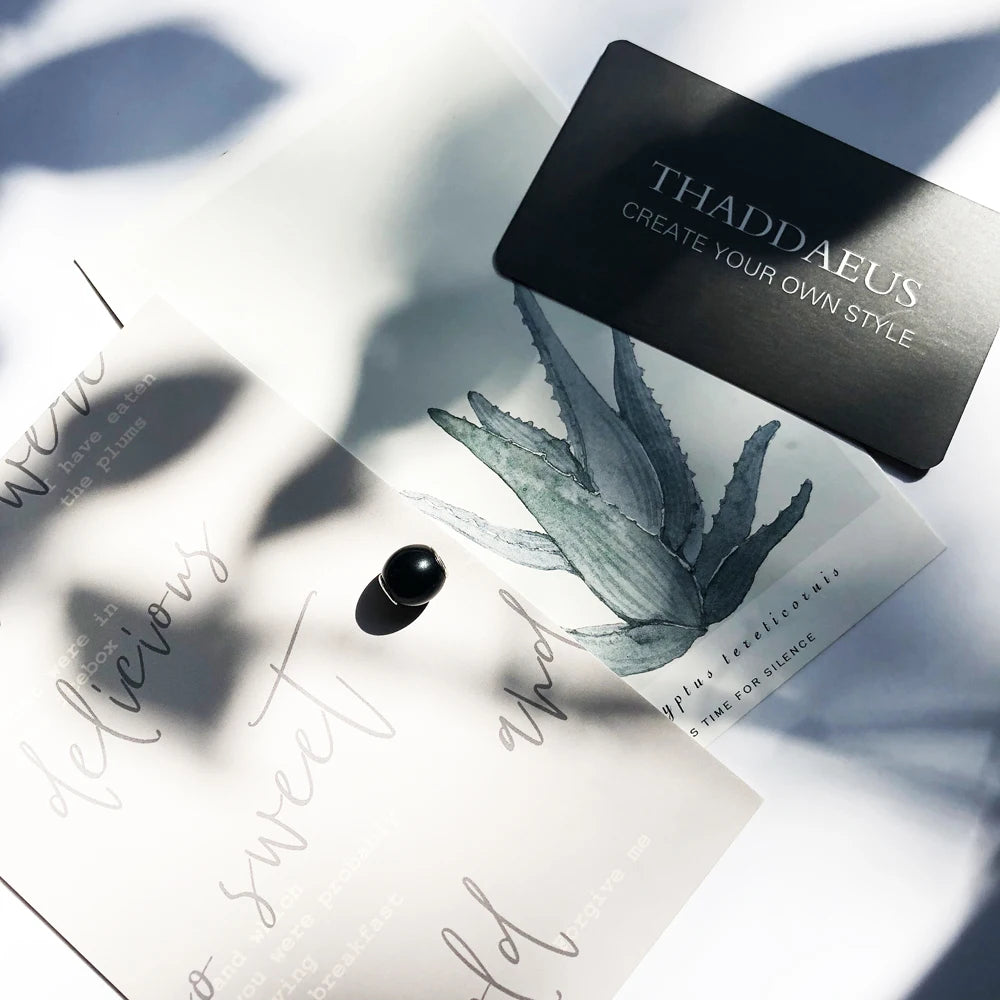 Black Beads 925 Sterling Silver Charms – Jewelry Accessories Gift for Women & Men