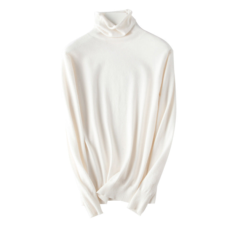 2025 Women’s Autumn Winter Turtleneck Sweater – Slim Fit Korean Knit Tops | Stretch Basic Pullovers