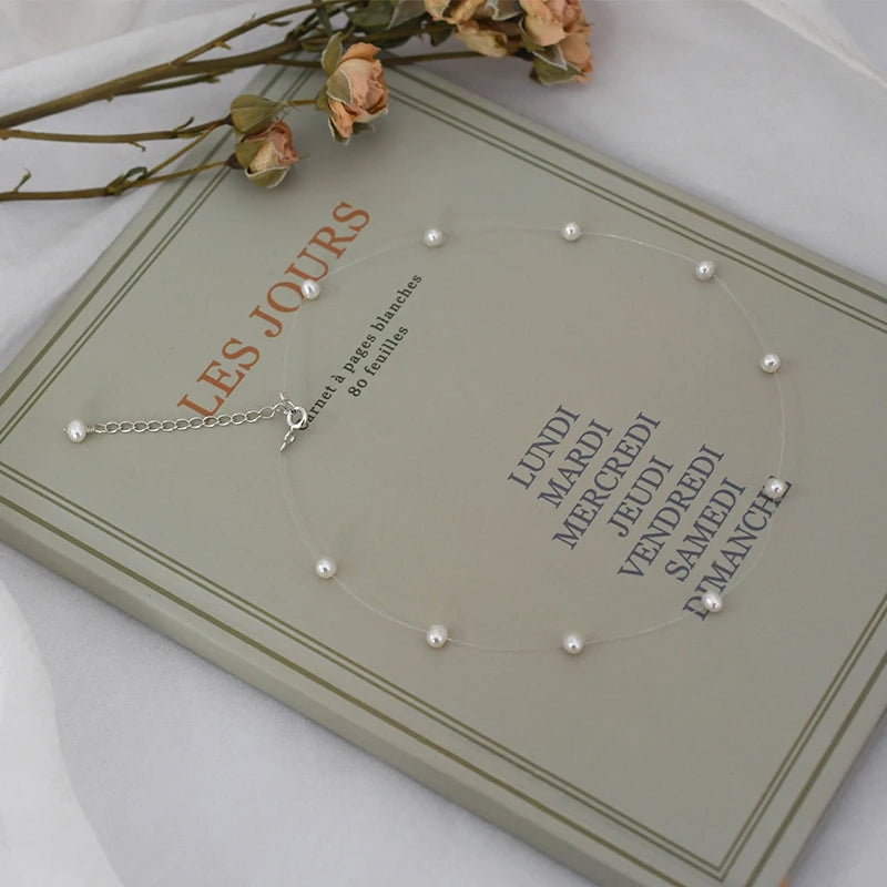 ASHIQI Natural Freshwater Pearl Necklace – 925 Sterling Silver Fashion Jewelry for Girls & Women