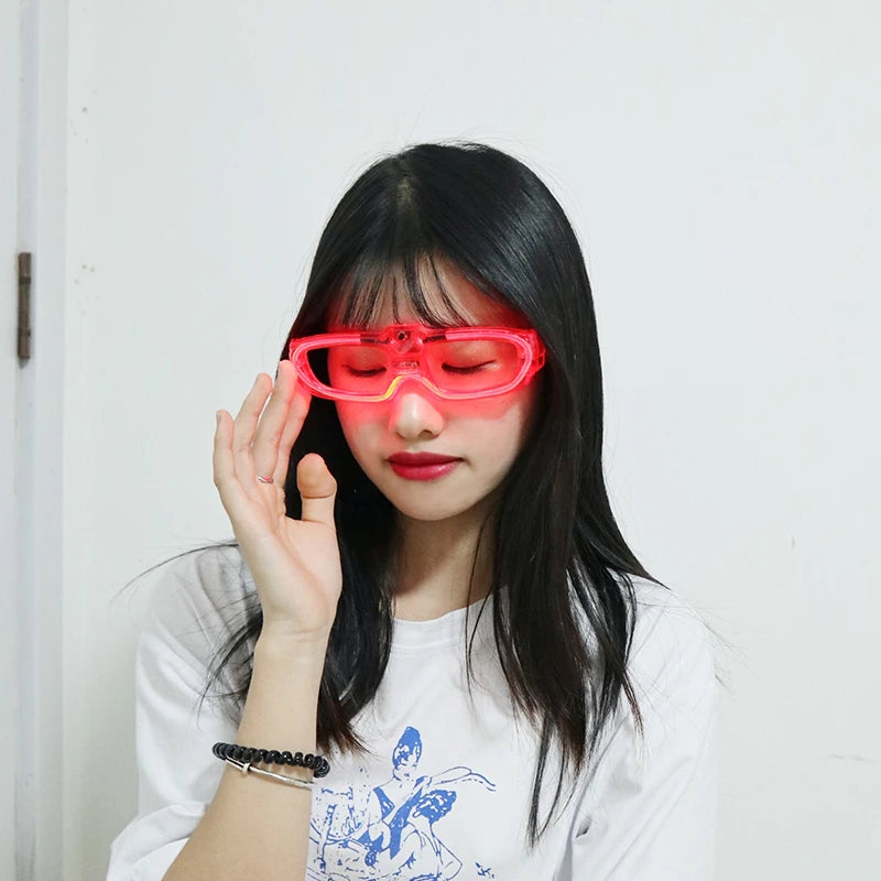 Flash Glasses – Party & Carnival Novelty Shutter Shades | Glow in the Dark Neon Flashing Glasses for Birthday & Mardi Gras