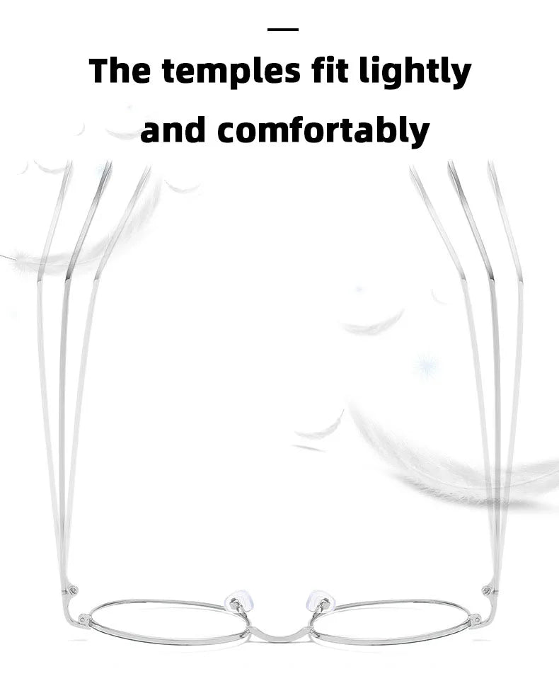 Unisex Metal Round Frame Blue Light Blocking Glasses – Stylish Anti-Blue Light Eyewear for Men & Women