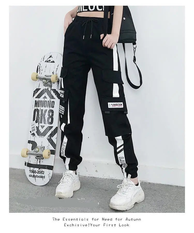 Joggers Women’s Casual Sports Sweatpants | Hip Hop Streetwear Cargo Trousers | Plus Size Fashion Pants S-5XL
