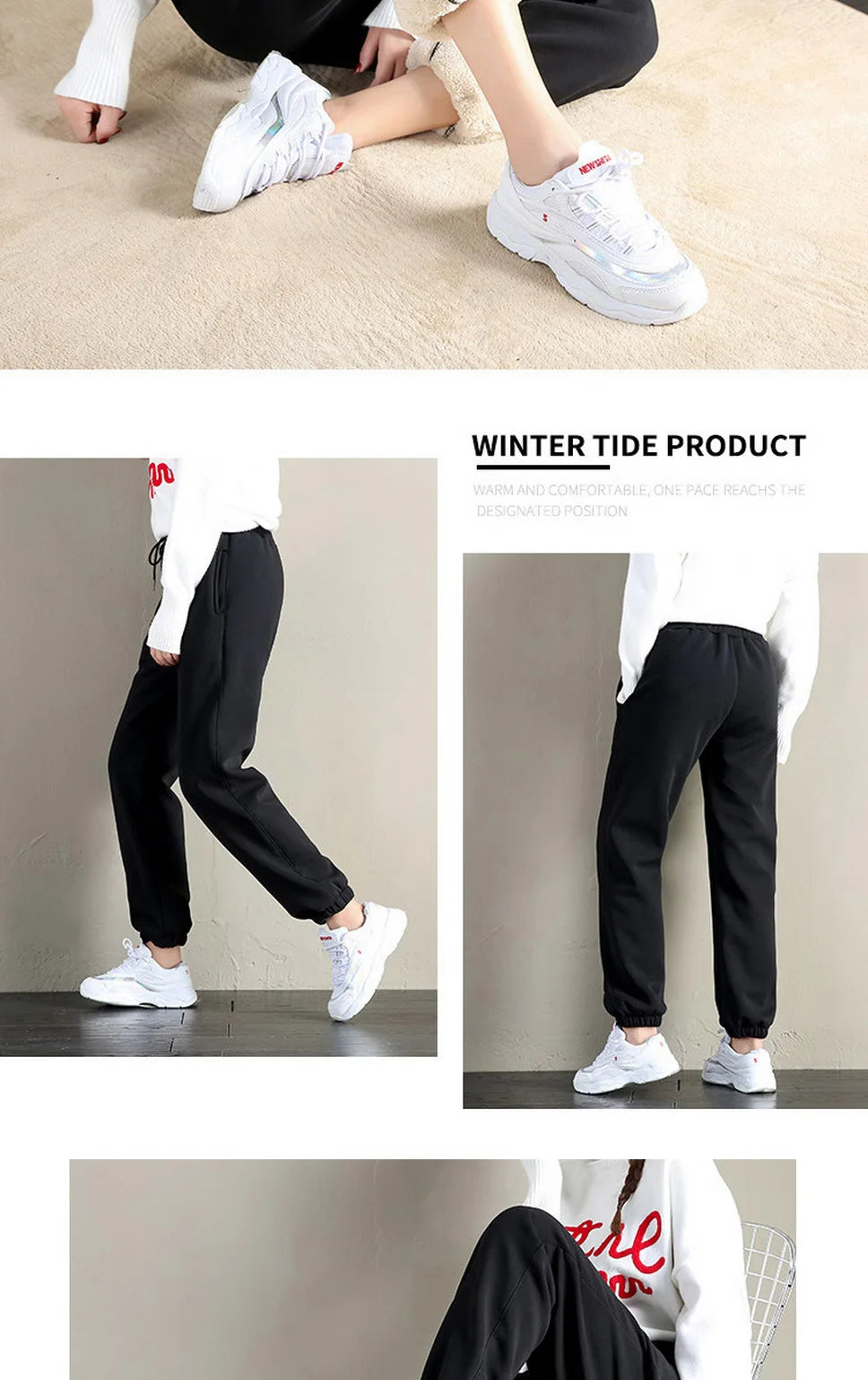 Women’s Winter Warm Leggings – Thick Fleece Plus Size Long Pants | Fashion Casual Solid Color Trousers