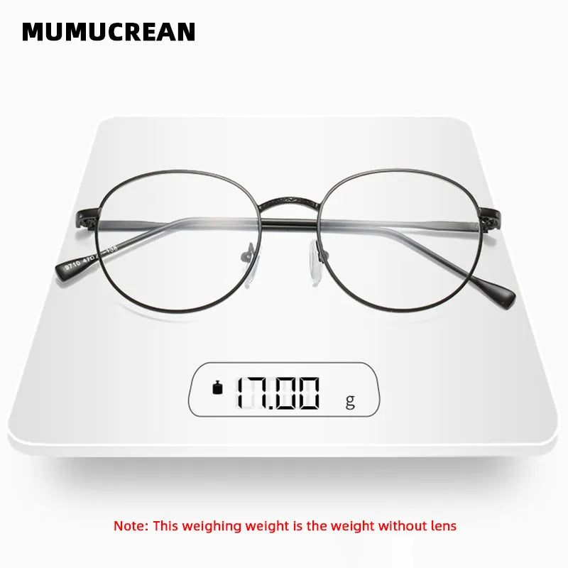 Unisex Metal Round Frame Blue Light Blocking Glasses – Stylish Anti-Blue Light Eyewear for Men & Women