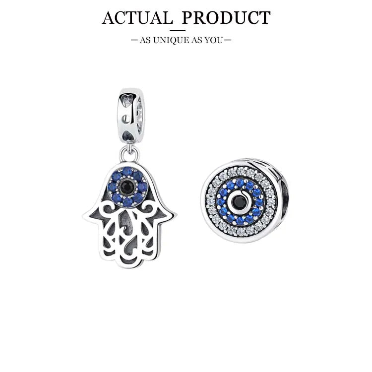 WOSTU 925 Sterling Silver Mixed Charms | Pet, Camera, Bee, Coffee & Ladybug Beads – Fit Original Pandora DIY Bracelet Jewelry