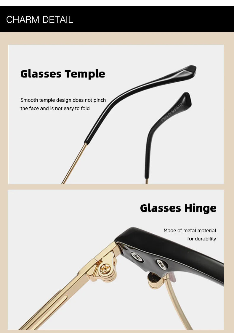 Anti-Blu-ray Round Glasses – TR90 & Metal Computer Gaming Goggles for Men & Women