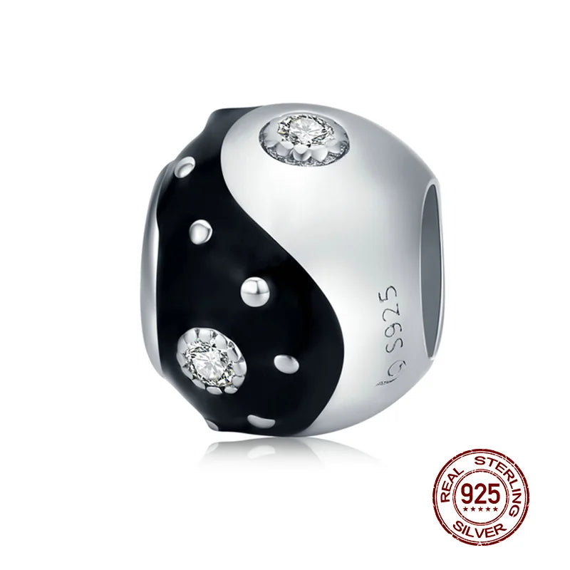 WOSTU 925 Sterling Silver Mixed Charms | Pet, Camera, Bee, Coffee & Ladybug Beads – Fit Original Pandora DIY Bracelet Jewelry