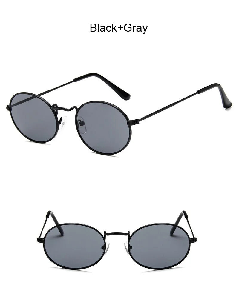 Small Oval Mirror Sunglasses for Women – Pink Luxury Brand Designer Eyewear Shades | Alloy Black Sun Glasses Female UV400