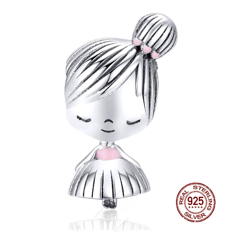 WOSTU 925 Sterling Silver Mixed Charms | Pet, Camera, Bee, Coffee & Ladybug Beads – Fit Original Pandora DIY Bracelet Jewelry