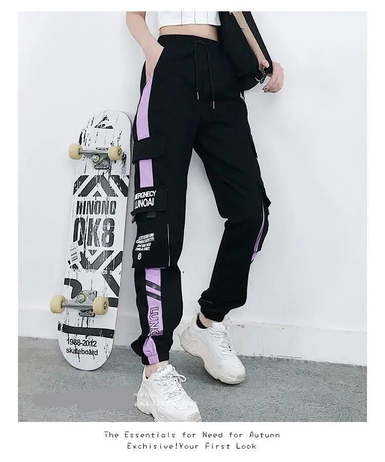 Joggers Women’s Casual Sports Sweatpants | Hip Hop Streetwear Cargo Trousers | Plus Size Fashion Pants S-5XL