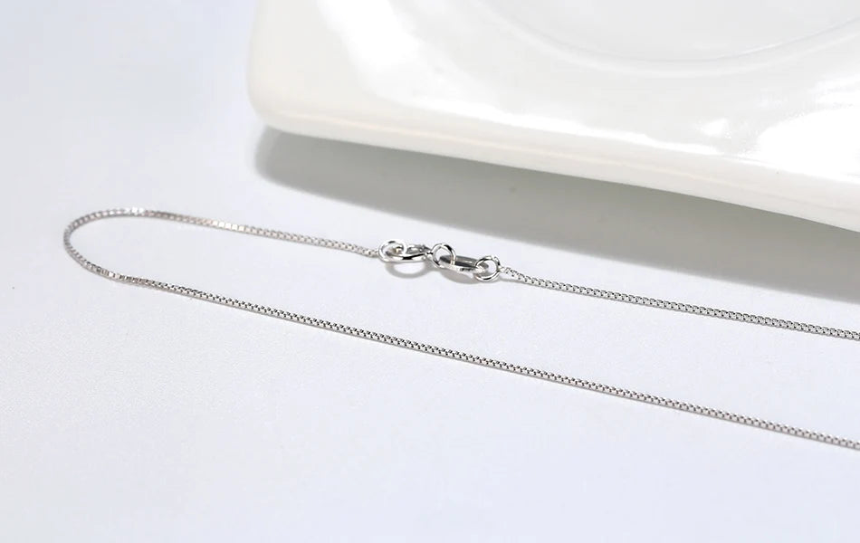 Rinntin 925 Sterling Silver Italian Handmade Chopin Chain Necklace | Simple 1.2mm Women’s Fashion Jewelry SC53