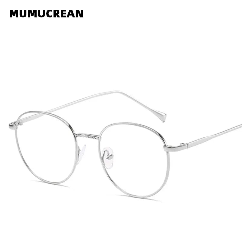 Unisex Metal Round Frame Blue Light Blocking Glasses – Stylish Anti-Blue Light Eyewear for Men & Women