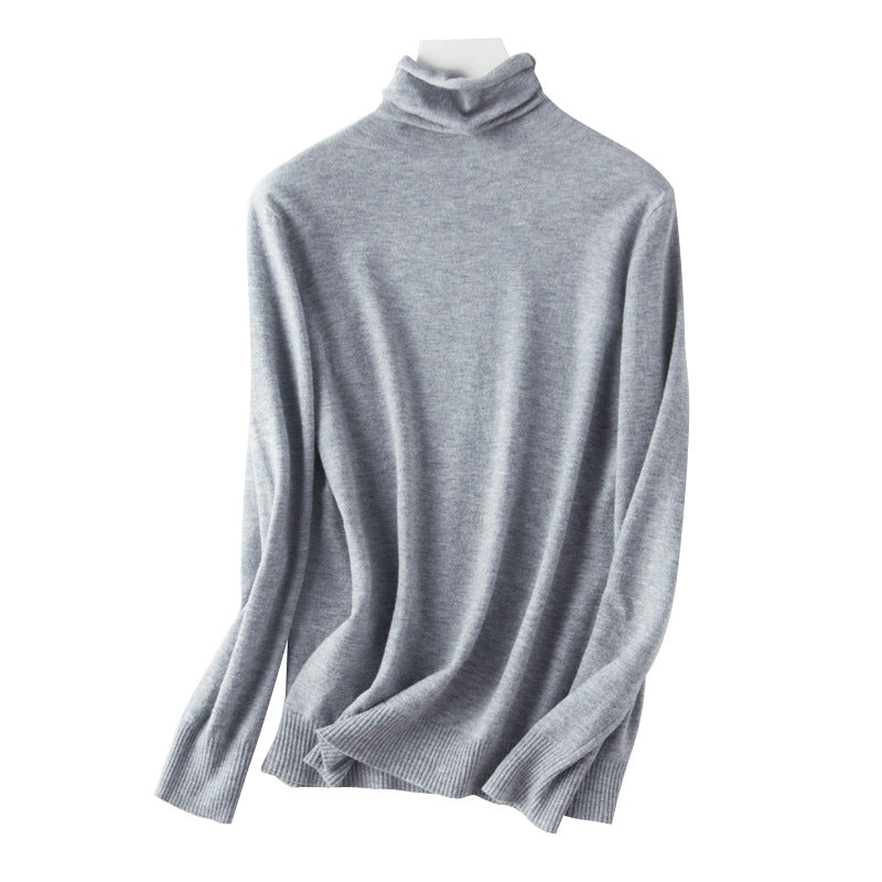 2025 Women’s Autumn Winter Turtleneck Sweater – Slim Fit Korean Knit Tops | Stretch Basic Pullovers