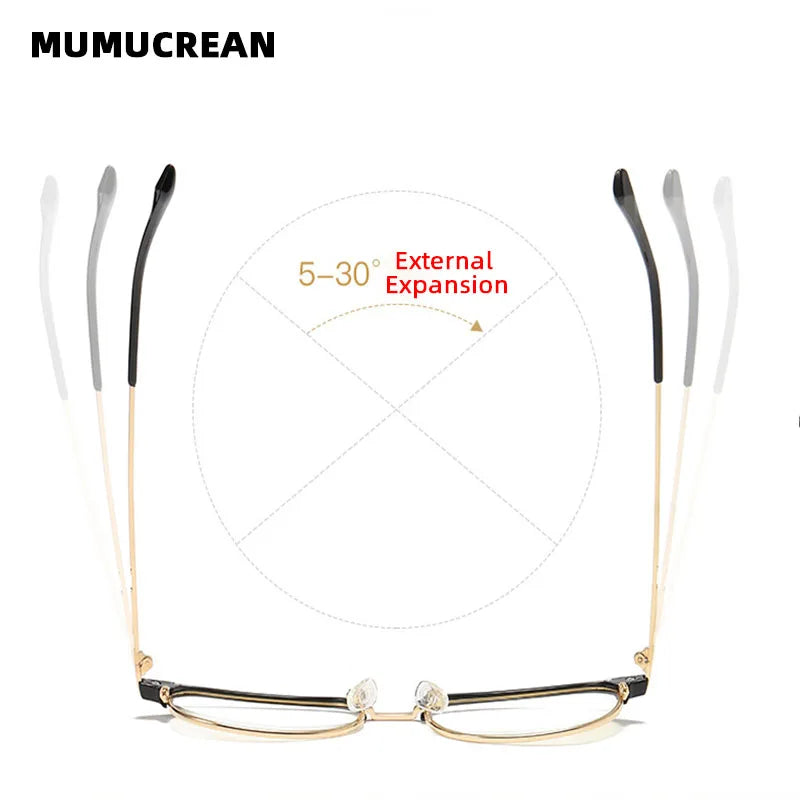 Anti-Blu-ray Round Glasses – TR90 & Metal Computer Gaming Goggles for Men & Women