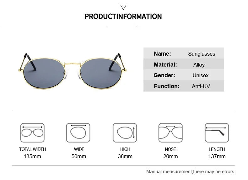 Small Oval Mirror Sunglasses for Women – Pink Luxury Brand Designer Eyewear Shades | Alloy Black Sun Glasses Female UV400