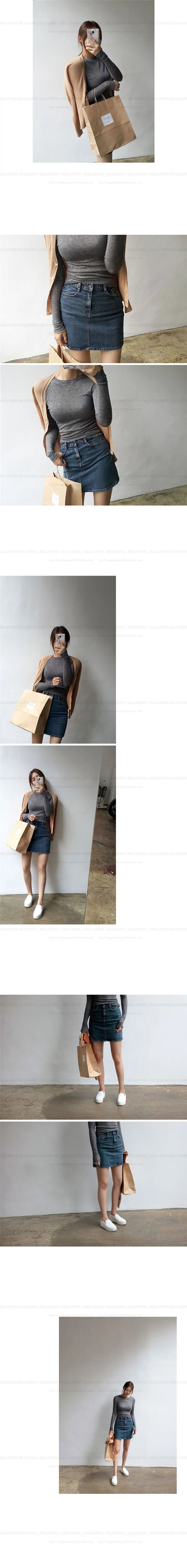 High Quality Plain Elastic T-Shirt for Women | Long Sleeve Basic Casual See-Through Top