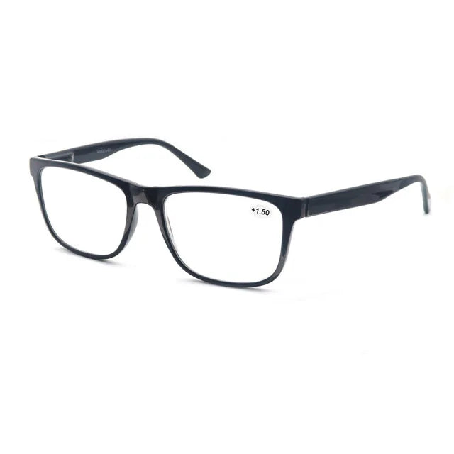 MODFANS Oversize Reading Glasses for Men – Rectangle Classic Frame Readers with Spring Hinge | Lightweight Eyewear MSR213