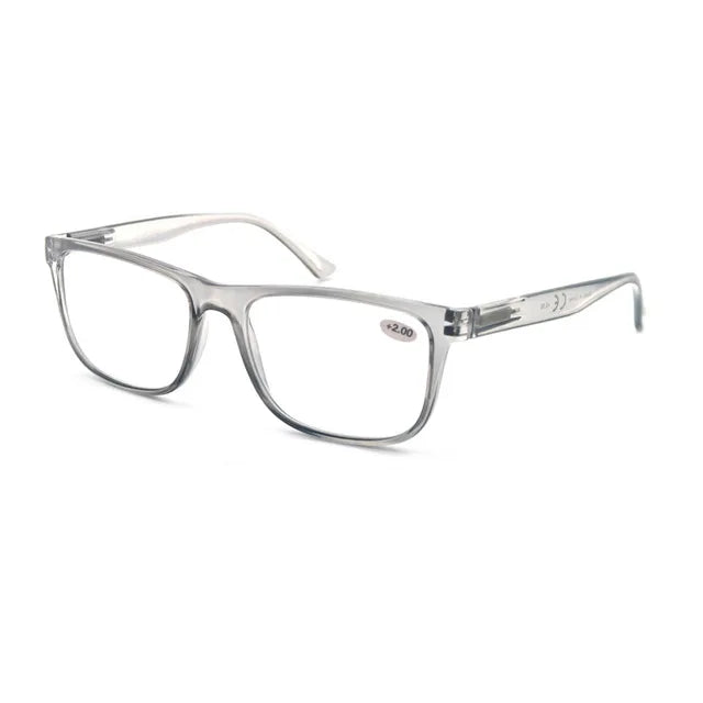 MODFANS Oversize Reading Glasses for Men – Rectangle Classic Frame Readers with Spring Hinge | Lightweight Eyewear MSR213