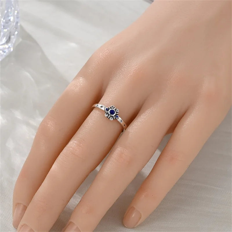 925 Sterling Silver Rings Collection | Bow, Heart, Sun, Moon & Star Zircon Rings for Women Jewelry Gift