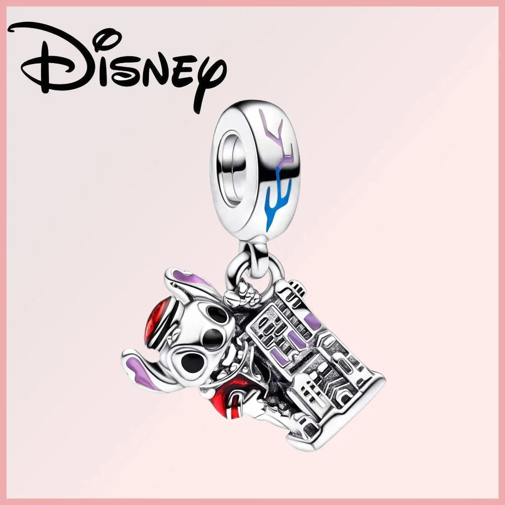 Disney Deadpool Stitch Minnie Winnie 925 Sterling Silver Dangle Charms – Fit Original Bracelet
