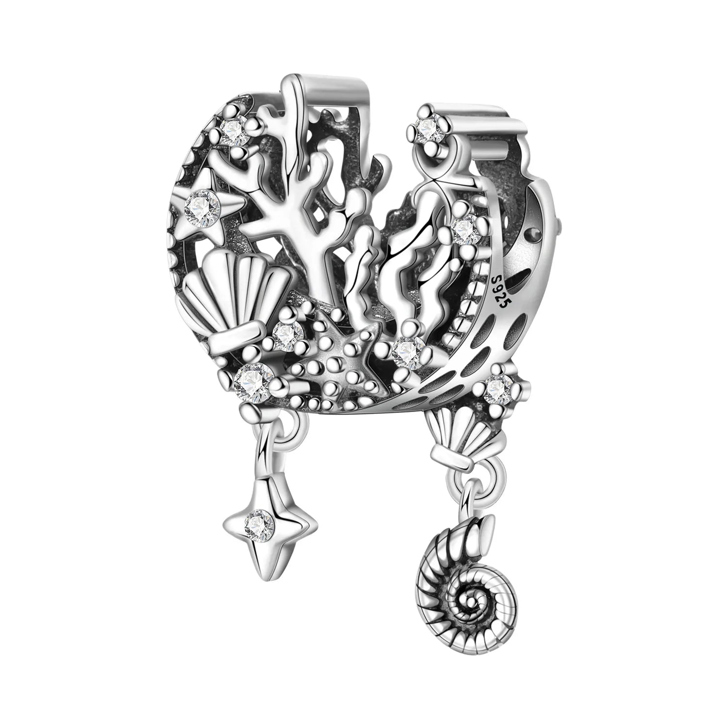 Orstarry 925 Sterling Silver Mermaid Cartoon Charm | Original Pendant Beads Fit Pandora Bracelet DIY Fine Jewelry Gift