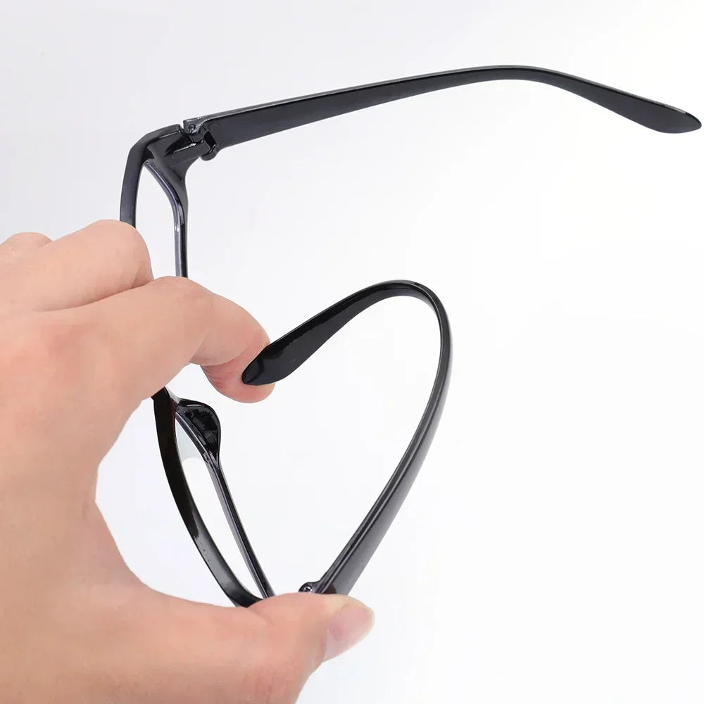 Japanese Korean Small Square Frame Glasses for Women – Retro Harajuku Clear Reading & Blue Light Blocking Eyewear