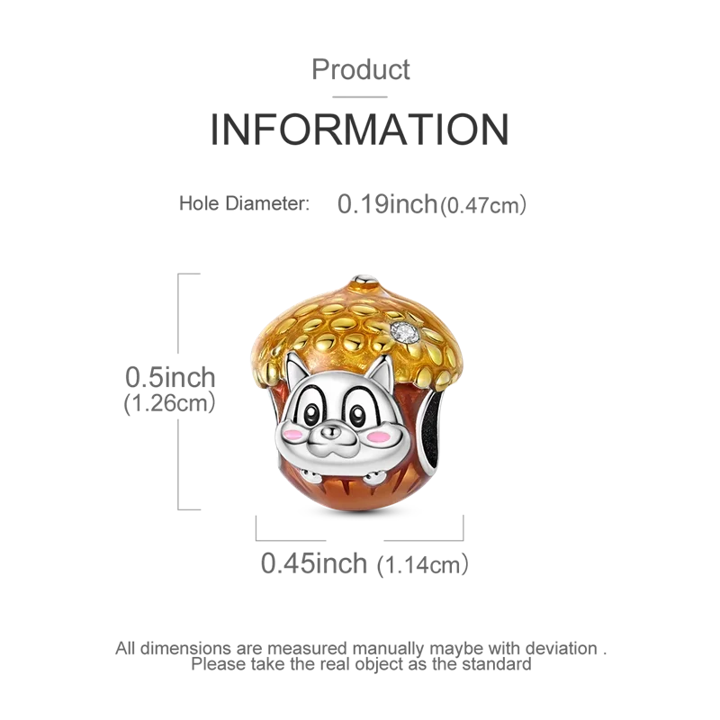 925 Sterling Silver Golden Autumn Charms | Maple Leaf & Pumpkin Beads Fit Original Bracelet DIY Jewelry Gift