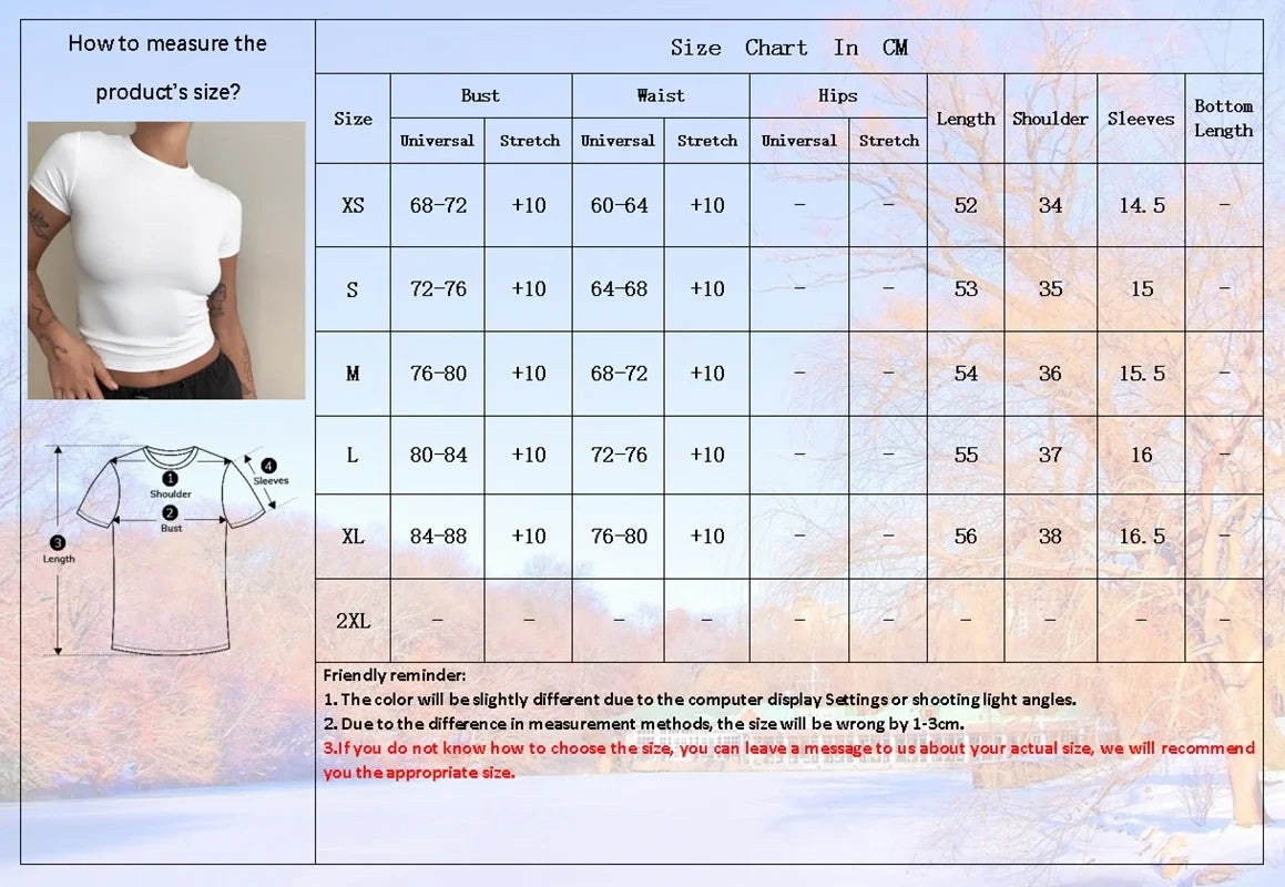 Women’s Slim Fit O-Neck Knitted T-Shirt – Y2K Streetwear Short Sleeve Sheath Tee 2024