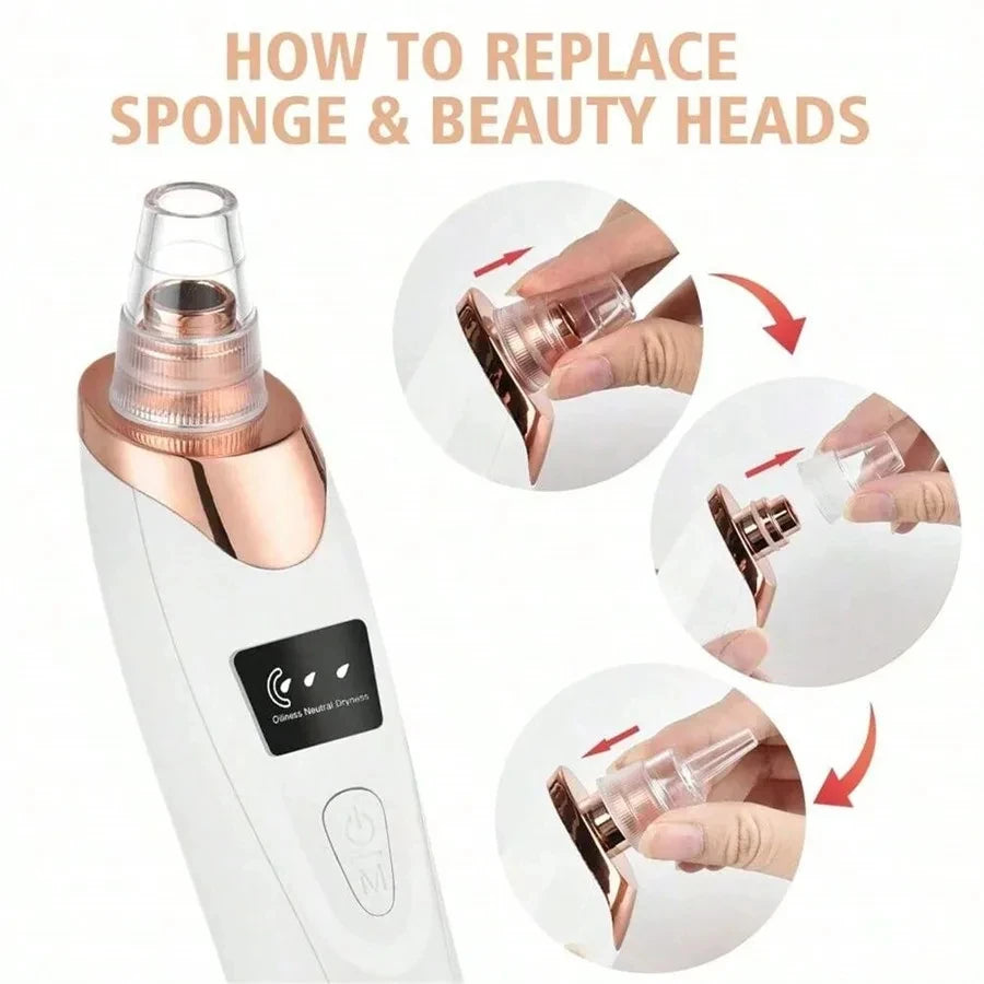 Electric Pore Cleaner & Blackhead Remover – Deep Cleansing Vacuum Device for Face