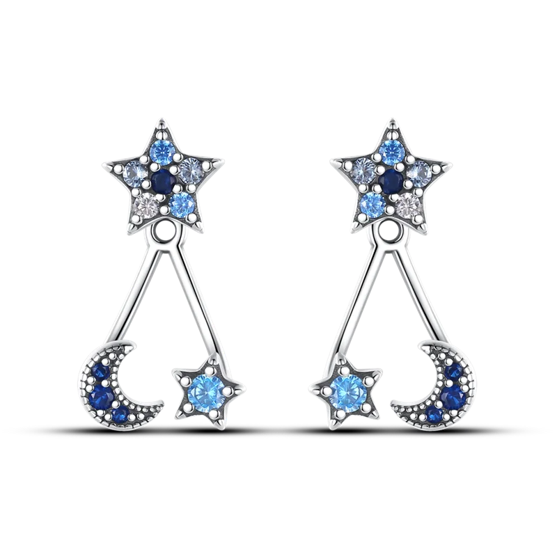 925 Sterling Silver Glowing Starfish & Shell Earrings | Fashion Jewelry for Women