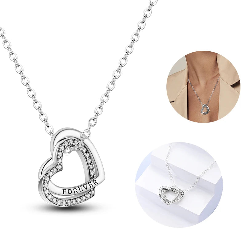 925 Sterling Silver Heart-Shaped Pearl Pendant Necklace | Elegant Women’s Jewelry Birthday Gift