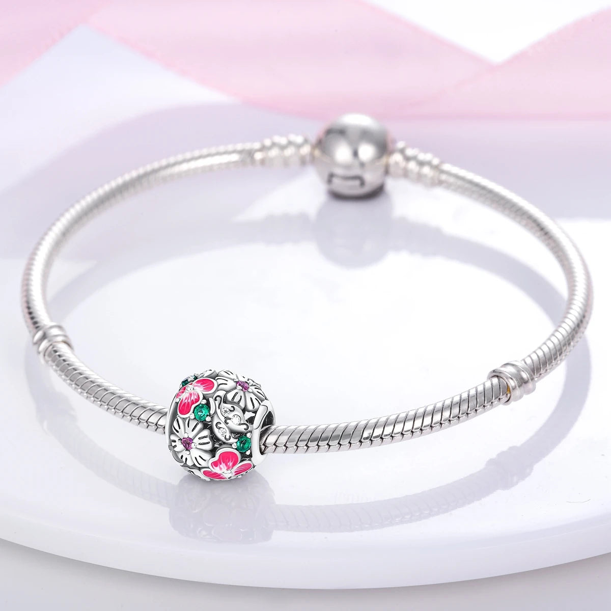 S925 Silver Heart Love Mom Infinity Charm | Dangle Bead Fit Bracelet Jewelry Mother’s Day Gift