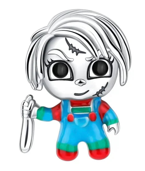 Original 925 Sterling Silver Halloween Charms | Pumpkin, Skull, Witch & Ghost Beads for Earrings, Pendants, Bracelets & Necklaces