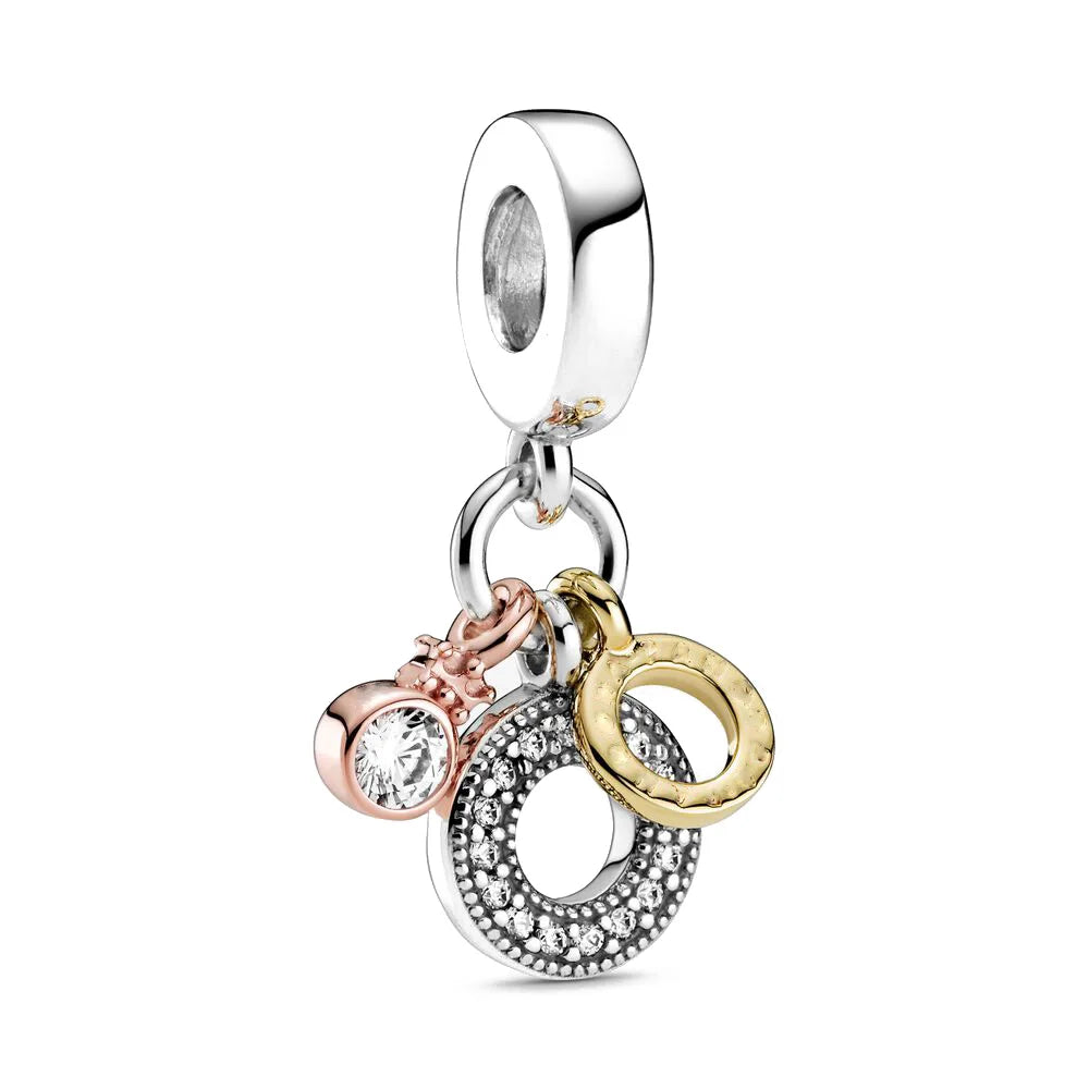 925 Sterling Silver Conch Crown Wings Charm | Fits Original Bracelet | DIY Women’s Love Jewelry Accessories