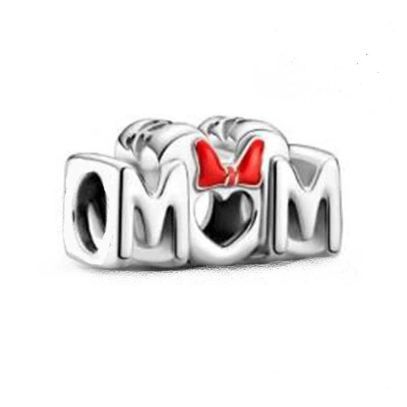 925 Silver DIY Beads & Charms | Mickey, Minnie, Princess, Pumpkin, Stitch, Spiderman Marvel for Bracelets