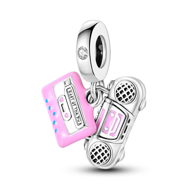 100% 925 Sterling Silver Dinosaur Frog Butterfly Charms Beads | Fit 4mm Bracelets DIY Anniversary Jewelry