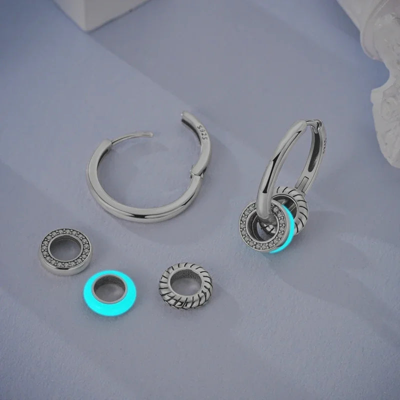 925 Sterling Silver Luminous Firefly Earrings | Original Design Pendant Earrings for Women – Luxury Wedding & Anniversary Jewelry Gift