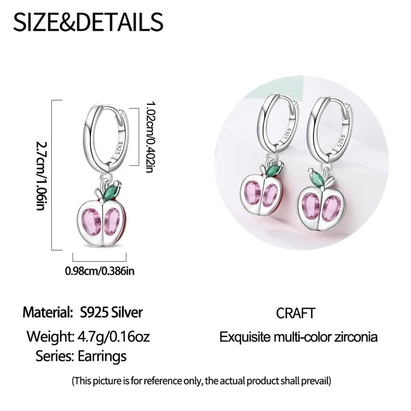 New Original 925 Sterling Silver Sweetheart Bow & Crab Ocean Earrings | Donut Zircon Round Design Women’s Fine Jewelry