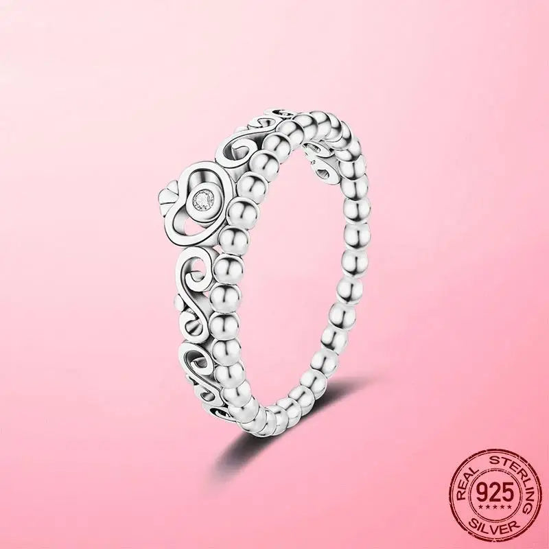 925 Silver Sparkling & Polished Lines Ring for Women | 2025 New Finger Ring | Wedding Engagement Jewelry Gift Anel