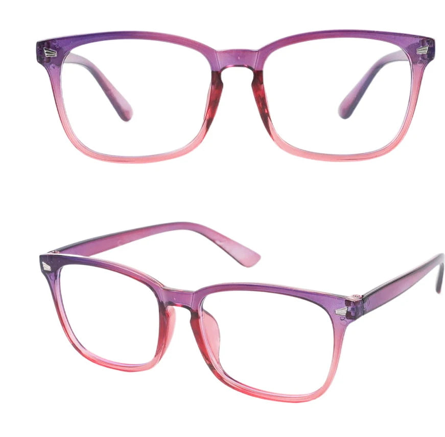 Blue Light Blocking Glasses – Square Nerd Frame Eyeglasses for Computer & Gaming | Anti Blue Ray Glasses