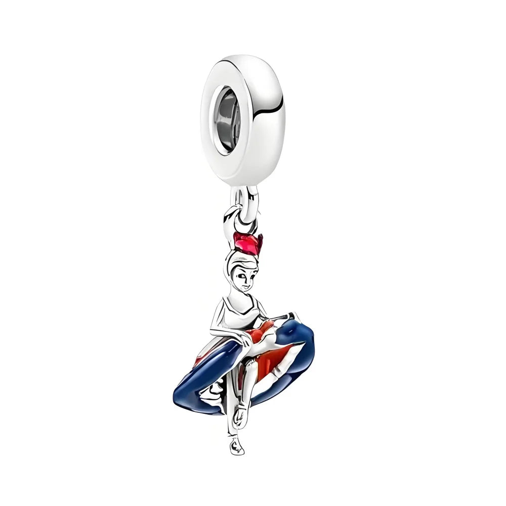 925 Sterling Silver Travel Charms – Japan, Bicycle, Car & Statue of Liberty Beads Fit Pandora Bracelet DIY Women’s Jewelry Gift