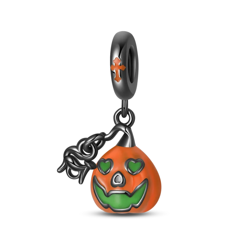925 Sterling Silver Halloween Charms | Skull, Pumpkin, Bat, Ghost & Coffin Luminous Beads Fit Pandora Bracelet DIY Jewelry Gift