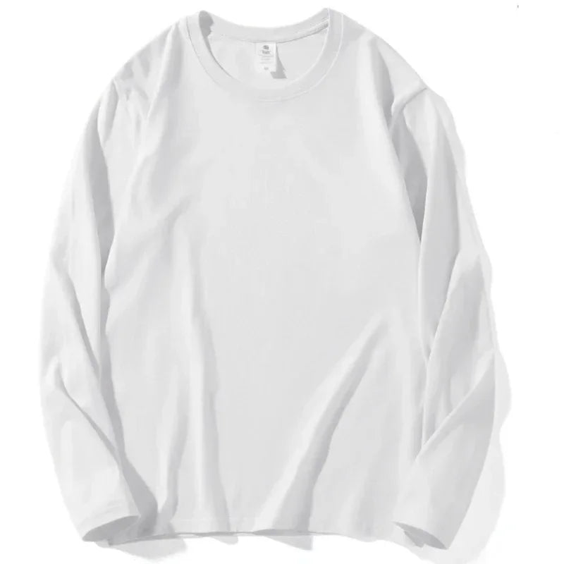 Autumn Korean-Style Long Sleeve T-Shirt for Women | Versatile Streetwear Casual Solid Color Top