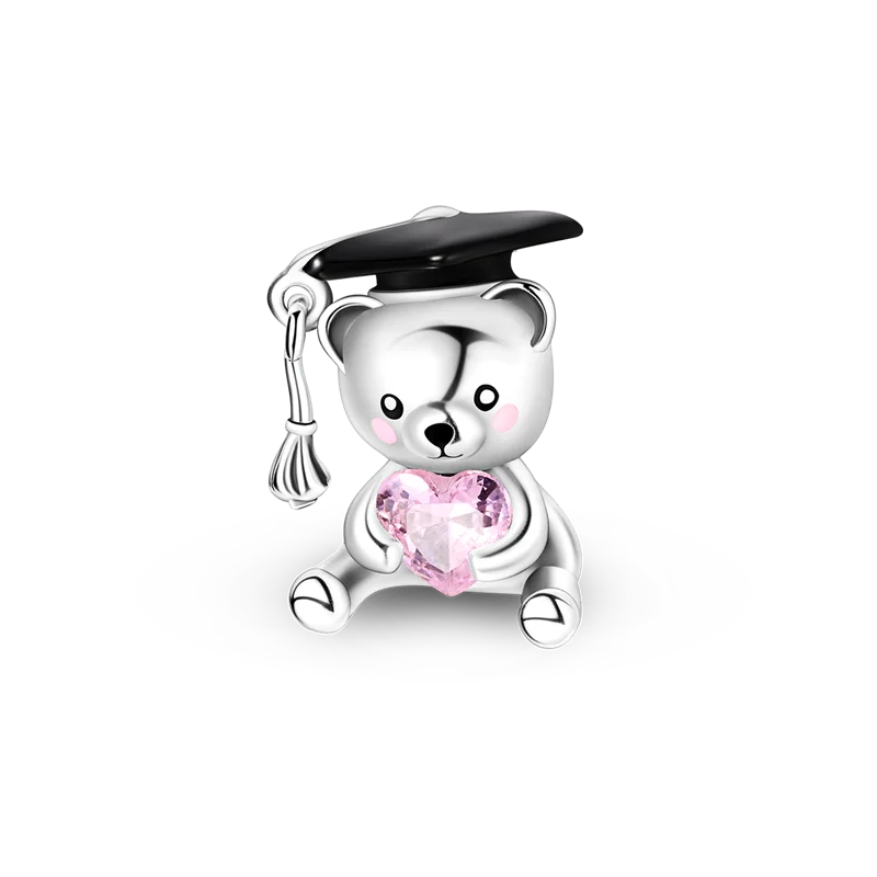 2025 Hot Sale 925 Sterling Silver Pink Butterfly Luminous Firefly Charm | Dangle Bead Fit Bracelet Necklace DIY Jewelry