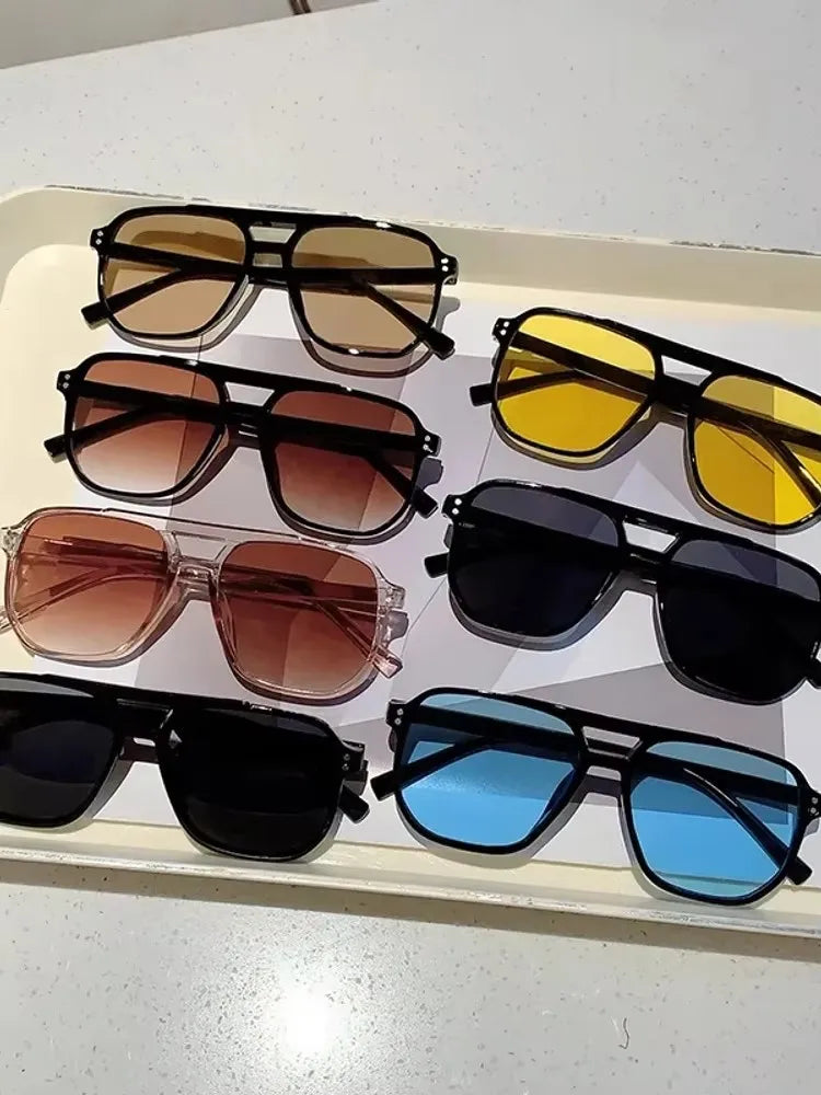 Retro Rectangle Sunglasses for Women – Brand Designer Vintage Small Frame Luxury Sun Glasses | Ladies Classic Black Square