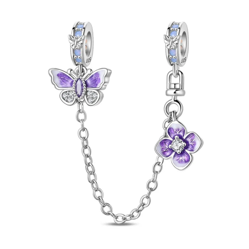 100% 925 Sterling Silver Teddy Bear, Kitten, Puppy & Elephant Luminous Firefly Charms | Sweet Beads Fit Pandora Bracelet Fine Jewelry